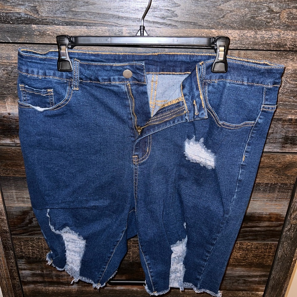 SHEIN Blue Jean Shorts